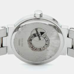 Pre Owned Concord La Scala 14.G4.1843 Powder Blue Dial Stainless Steel Diamond Women's Wristwatch 26 mm