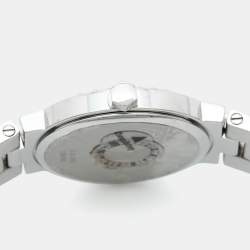 Pre Owned Concord La Scala 14.G4.1843 Powder Blue Dial Stainless Steel Diamond Women's Wristwatch 26 mm