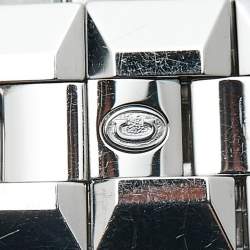 Pre Owned Concord La Scala 14.G4.1843 Powder Blue Dial Stainless Steel Diamond Women's Wristwatch 26 mm