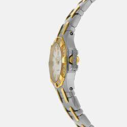 Pre Owned Concord Saratoga 16.25.1833S Quartz Diamond Gold Stainless Steel Women's Wristwatch 25mm