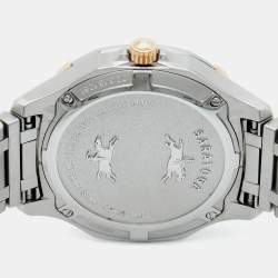 مملوكة مسبقًا Concord Saratoga 0320169 Mother of Pearl Dial Stainless Steel Rose Gold CVC Diamond Women's Wristwatch 31 mm