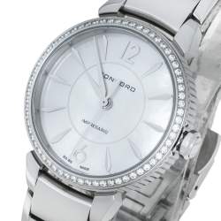 Pre Owned Concord Mother Of Pearl Stainless Steel Diamond Impresario CC.06.3.14.1120S Women's Wristwatch 32 mm