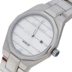 Pre Owned  Concord White Mother Of Pearl Stainless Steel Mariner 05.3.14.1097 Women's Wristwatch 30 mm