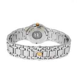 Pre Owned Concord White Two-Tone Stainless Steel Saratoga 115.73.287.G Women's Wristwatch 23 mm