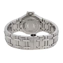 Pre Owned Concord Mother of Pearl Stainless Steel Diamonds Saratoga 14.E1.1855 S Women's Wristwatch 28 mm