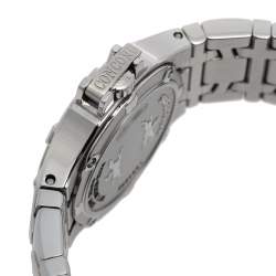 Pre Owned Concord Mother of Pearl Stainless Steel Diamonds Saratoga 14.E1.1855 S Women's Wristwatch 28 mm