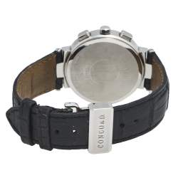 Concord Grey Stainless Steel Leather La Scala 14.C5.1891 Women's Wristwatch 38 mm