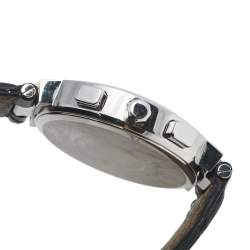 Concord Grey Stainless Steel Leather La Scala 14.C5.1891 Women's Wristwatch 38 mm