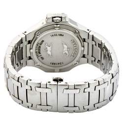 Pre Owned Concord Silver Stainless Steel Diamond Saratoga 14.C2.1894 Women's Wristwatch 37 mm 