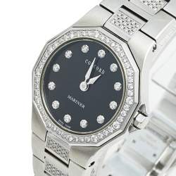 Concord Black Stainless Steel Diamond Mariner 14.E3.1840.1 S Women's Wristwatch 26 mm