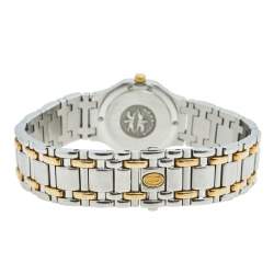 Concord White 18k Yellow Gold Stainless Steel Saratoga 15.73.287/1 Women's Wristwatch 23 mm
