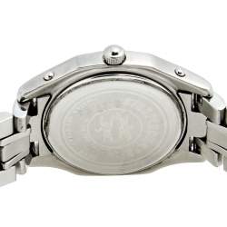 Pre Owned Concord White 18k Yellow Gold Stainless Steel Steeplechase 15.36.260 Women's Wristwatch 26 mm