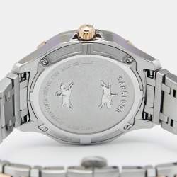 مملوكة مسبقًا Concord Mother Of Pearl 18K Rose Gold Stainless Steel Diamond Saratoga 320307 Women's Wristwatch 31 mm