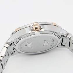 مملوكة مسبقًا Concord Mother Of Pearl 18K Rose Gold Stainless Steel Diamond Saratoga 320307 Women's Wristwatch 31 mm