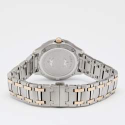 مملوكة مسبقًا Concord Mother Of Pearl 18K Rose Gold Stainless Steel Diamond Saratoga 320307 Women's Wristwatch 31 mm