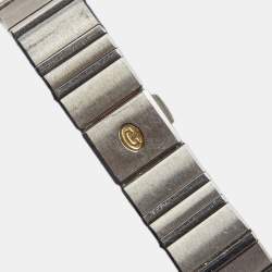 Pre Owned Concord White 18k Yellow Gold Stainless Steel Mariner 15.57.1500 Women's Wristwatch 27 mm