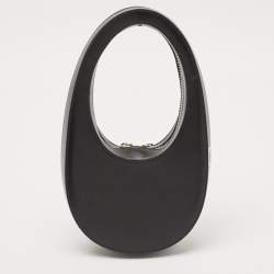 Coperni Black Leather Swipe Hobo