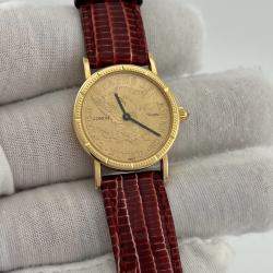 Pre Owned Corum $5 Gold Eagle-Liberty Coin Watch Automatic Gold 18k Yellow Gold Unisex Wristwatch 24 mm