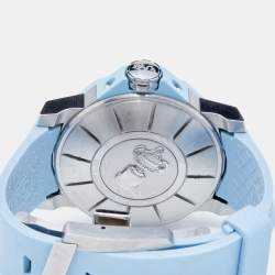 Corum Blue Stainless Steel Diamond Rubber Admiral's Cup 082-953-47-F381-BC32 Women's Wristwatch 40 mm