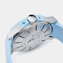 Corum Blue Stainless Steel Diamond Rubber Admiral's Cup 082-953-47-F381-BC32 Women's Wristwatch 40 mm