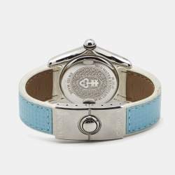 Pre Owned Corum Mother Of Pearl Stainless Steel Diamond Bubble 39.151.47 Women's Wristwatch 36 mm