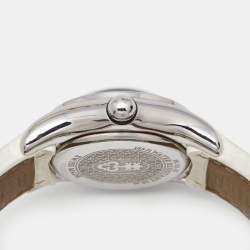 Pre Owned Corum Mother Of Pearl Stainless Steel Diamond Bubble 39.151.47 Women's Wristwatch 36 mm