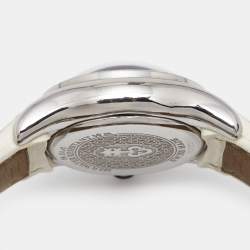 Pre Owned Corum Mother Of Pearl Stainless Steel Diamond Bubble 39.151.47 Women's Wristwatch 36 mm