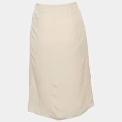 Pre Owned Costume National Pink Silk Wrap Skirt S