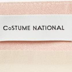 Pre Owned Costume National Pink Silk Wrap Skirt S