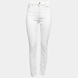 Cotton Citizen White Denim Medium Rise Slim Fit Jeans S Waist 25"