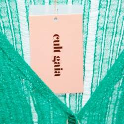 Cult Gaia Green Knit Top & Pants Set S/M