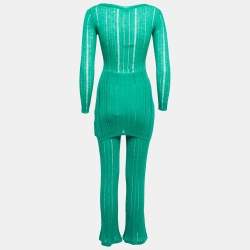 Cult Gaia Green Knit Top & Pants Set S/M