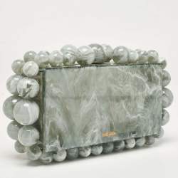 Cult Gaia Grey Acrylic Seaspray EOS Clutch