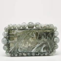 Cult Gaia Grey Acrylic Seaspray EOS Clutch