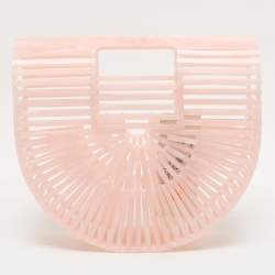 Pre Owned Cult Gaia Pink Acrylic Mini Ark Bag