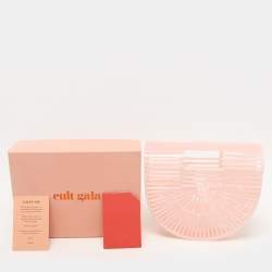 Pre Owned Cult Gaia Pink Acrylic Mini Ark Bag