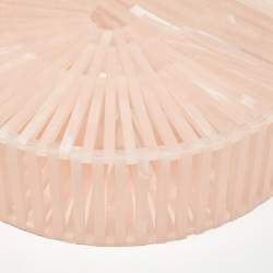 Pre Owned Cult Gaia Pink Acrylic Mini Ark Clutch