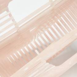 Pre Owned Cult Gaia Pink Acrylic Mini Ark Clutch