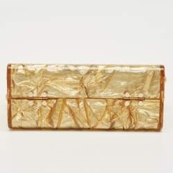 Pre Owned Cult Gaia Gold Acrylic Hajar Shoulder Bag