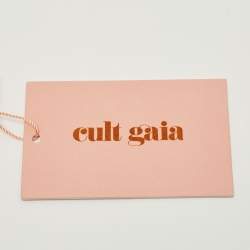 Pre Owned Cult Gaia Gold Acrylic Hajar Shoulder Bag