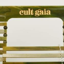 Pre Owned Cult Gaia Green Acrylic Mini Ark Clutch