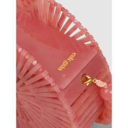 Cult Gaia Pink Luna Acrylic Shoulder Bag