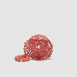 Cult Gaia Pink Luna Acrylic Shoulder Bag