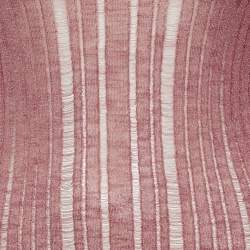 Pre Owned Cult Gaia Pink Lurex Rib Knit Semi Sheer Bodycon Dress S