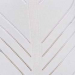 Pre Owned Cult Gaia Cream Patterned Knit Cotton Maxi Dress S