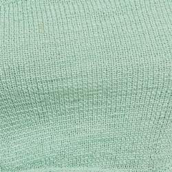 Pre Owned Cult Gaia Blue Chaya Knit Cut-Out Detail Top and Skirt Set S