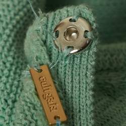 Pre Owned Cult Gaia Blue Chaya Knit Cut-Out Detail Top and Skirt Set S