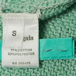 Pre Owned Cult Gaia Blue Chaya Knit Cut-Out Detail Top and Skirt Set S