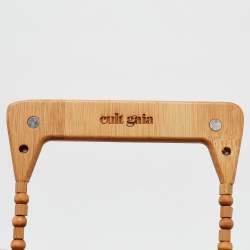 Pre Owned Cult Gaia Tan Bamboo Round Zaha Tote