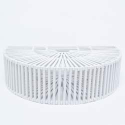 Pre Owned Cult Gaia White Bamboo Small Ark Top Handle Bag